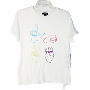 WILDFOX Love Signs Keke tee shirt sign language
